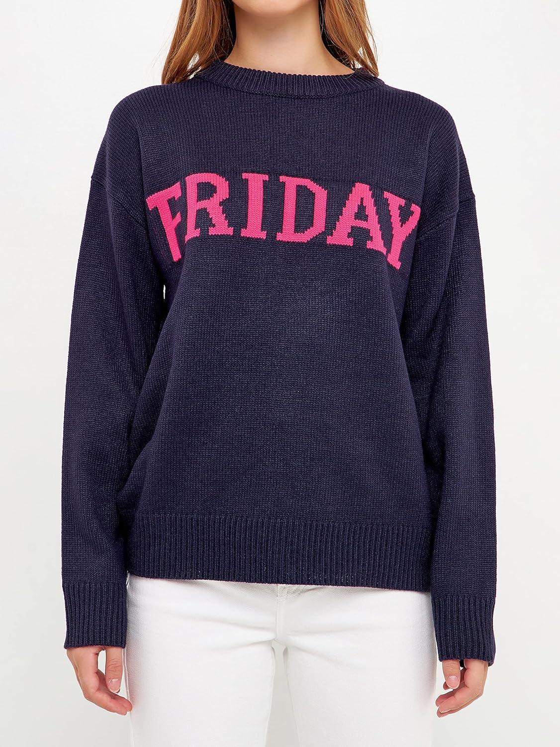 image:imageEnglish Factory Womens Week Motif SweaterTwilight