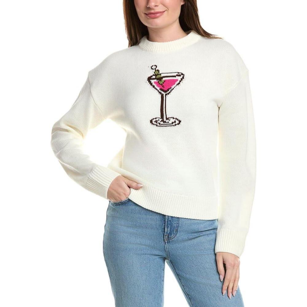 image:imageEnglish Factory Womens Cocktail Sweater M White