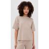English Factory Women’s Collar Knit Half Sleeves Top(Taupe)
