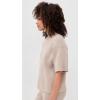 English Factory Women’s Collar Knit Half Sleeves Top(Taupe)