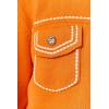 English Factory Women’s Denim-Look Knit Cardigan(Orange)