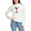 English Factory Womens Cocktail Sweater, M, White