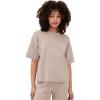 English Factory Women’s Collar Knit Half Sleeves Top(Taupe)