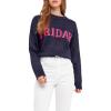English Factory Women’s Week Motif Sweater(Twilight)