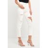 English Factory Women’s Destroyed Mom Jeans White