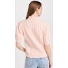 English Factory Women’s Cable Knit Puff Sleeve Top