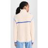 English Factory Women’s Contrast Piping Quarter-Zip Sweater
