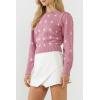 Floral Handmade Embroidery Long Sleeve Sweater