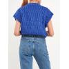 English Factory Women’s Chunky Knit Sweater Vest(Blue)