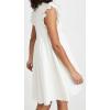 English Factory Women’s Knit Poplin Mixed Dress(White)