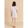English Factory Women’s Knit Woven Mixed Dress(White)