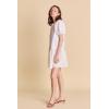 English Factory Women’s Knit Woven Mixed Dress(White)