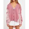 English Factory Women’s Mixed Media Cardigan