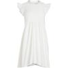 English Factory Women’s Knit Poplin Mixed Dress(White)