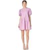 English Factory Women’s Knit Woven Mixed Dress(Lilac)