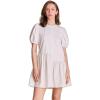 English Factory Women’s Knit Woven Mixed Dress(White)