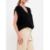 English Factory Women’s Throw On Solid Sweater Vest