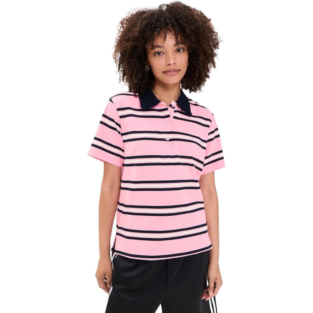 image:imageEnglish Factory Womens Stripe Short Sleeve Knit TopPink Multi