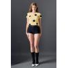 English Factory Women’s 3D Flower Knit Top(Butter Yellow/Black)