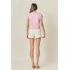 English Factory Women’s 3D Flower Knit Top(Lilac/White)