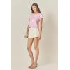 English Factory Women’s 3D Flower Knit Top(Lilac/White)