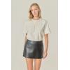 English Factory Women’s Pearl-Embellished Bow T-Shirt(Ivory)