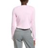English Factory Womens Ruffle Placket Knitted Cardigan, Xs, Pink