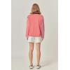 English Factory Women’s Stripe Colorblock Long Sleeve Tee(Red Multi)