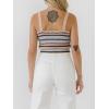English Factory Women’s Stripe Knit Tank Top, Multi, XS
