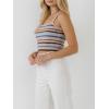 English Factory Women’s Stripe Knit Tank Top, Multi, XS