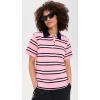 English Factory Women’s Stripe Short Sleeve Knit Top(Pink Multi)
