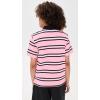 English Factory Women’s Stripe Short Sleeve Knit Top(Pink Multi)