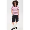 English Factory Women’s Stripe Short Sleeve Knit Top(Pink Multi)