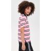 English Factory Women’s Stripe Short Sleeve Knit Top(Pink Multi)