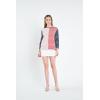 English Factory Women’s Striped Color Blocked 3/4 Length Sleeve Tee, Multi, S