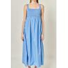 English Factory Women’s The Eliza Knit Midi Dress(Blue Stripe)