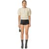 English Factory Women’s Cable Puff Sleeve Knit with Flower Details(Off-white)