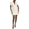 English Factory Womens Knit Pearl Detail Mini Dress, Xs, Ivory