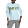 Statement Crewneck Sweater(Blue/Lime)