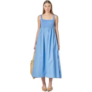 English Factory Women’s The Eliza Knit Midi Dress(Blue Stripe)