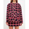 English Factory Women’s Plaid Boucle Jacket Navy X-Small