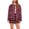 English Factory Women’s Plaid Boucle Jacket Navy X-Small
