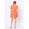 English Factory Women’s Tweed Babydoll Dress, Orange, XS