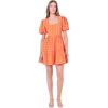 English Factory Women’s Tweed Babydoll Dress, Orange, XS