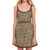 English Factory Women’s Tweed Mini Dress, Yellow/Black, M