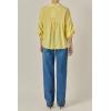 English Factory Women’s Balloon Sleeve Blouse(Butter Yellow)