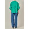 English Factory Women’s Balloon Sleeve Blouse(Kelly Green)