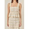 English Factory Women’s Bria Crochet Sleeveless Top(Natural)