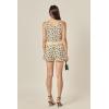 English Factory Women’s Crochet Lace Feather Top(Cream/Black)