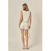 English Factory Women’s Flower Embroidery Crochet Top(Off-white)